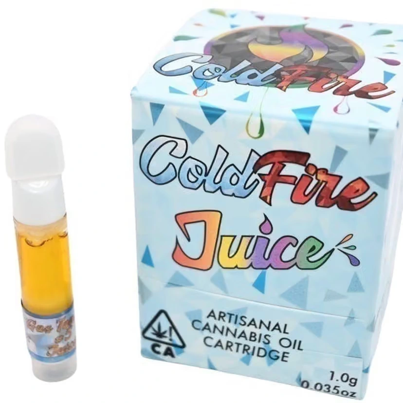 ColdFire Carts packaging and vape cartridge.